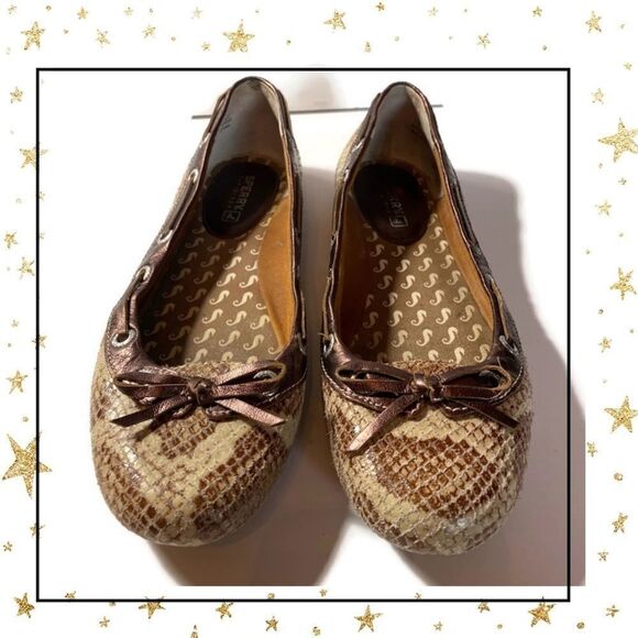 Sperry Top-Sider Snake Bow Ballet Flats 6.5 - Picture 3 of 6